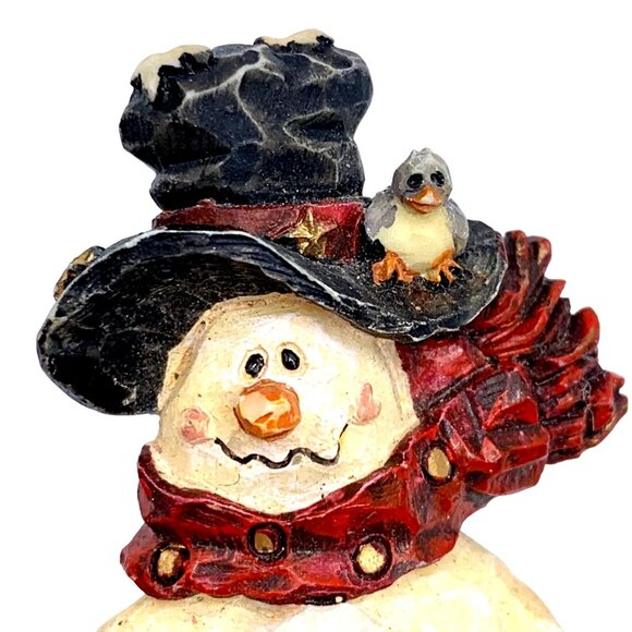 Boyds Bears & Friends “The Folkwear Collection” Snowman Birdhouse Brooch Pin - Picture 2 of 7